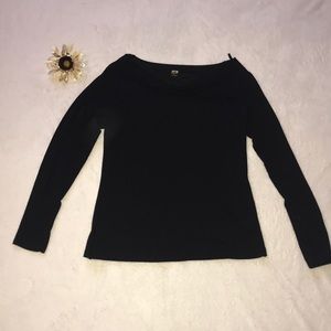 Apt. 9 Dressy Black scoopneck Blouse